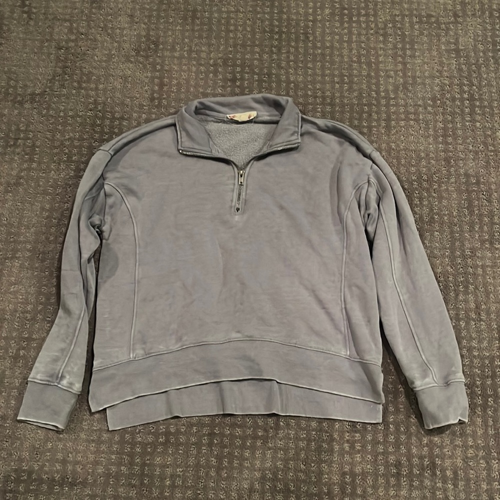 purple/blue quarter zip from hippie rose